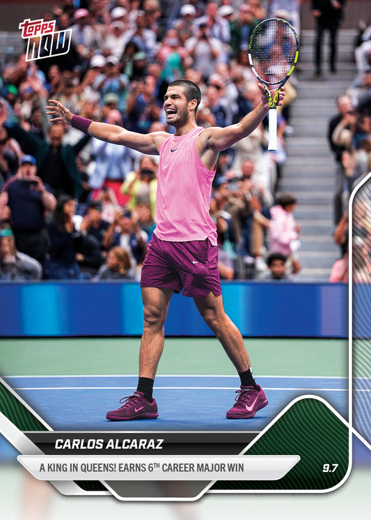 Carlos Alcaraz - 2025 Tennis Topps NOW® - Card TN-CA - LOOK FOR AUTOS
