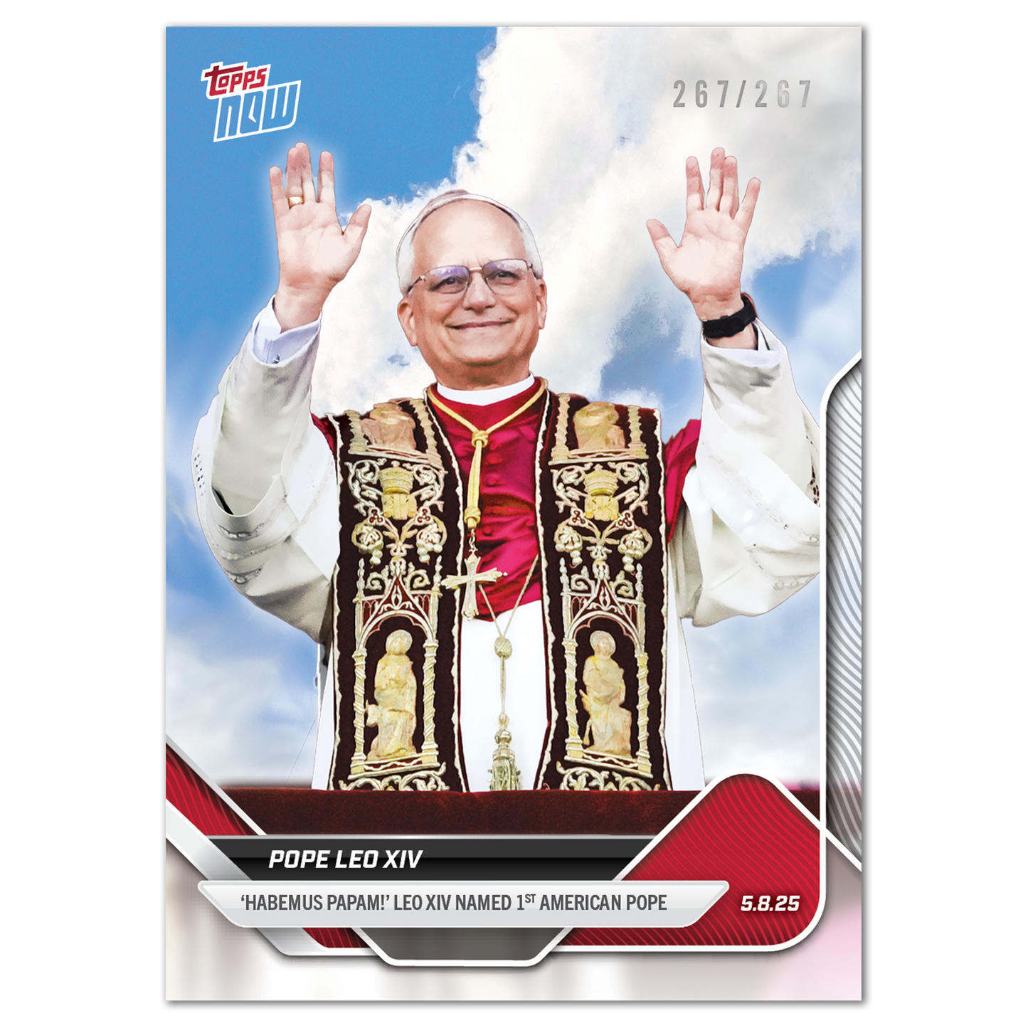 Pope Leo XIV - 2025 Topps NOW® - Card POPE