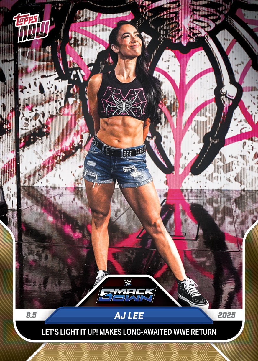 AJ Lee - 2025 WWE Topps NOW® - Card 92
